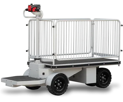 【新品】エネライド 500F　3面柵付き　D1709×W690×H1237　乗れる電動台車　GJ-1007-1