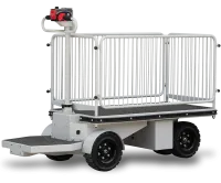 【新品】エネライド 500F　3面柵付き　D1709×W690×H1237　乗れる電動台車　GJ-1007-1