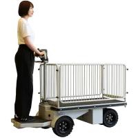 【新品】エネライド 500F　3面柵付き　D1709×W690×H1237　乗れる電動台車　GJ-1007-1