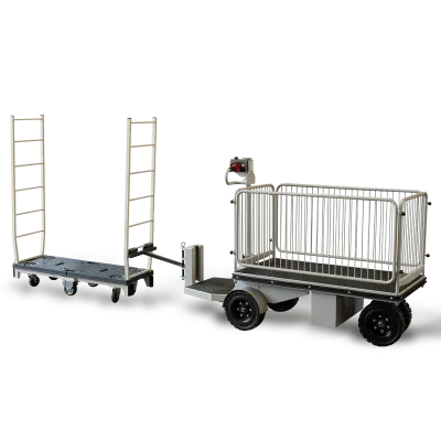 【新品】エネライド 500F　3面柵・牽引金具付き　D1709×W690×H1237　乗れる電動台車　GJ-1007-3