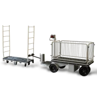 【新品】エネライド 500F　3面柵・牽引金具付き　D1709×W690×H1237　乗れる電動台車　GJ-1007-3