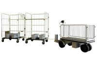 【新品】エネライド 500F　3面柵・牽引金具付き　D1709×W690×H1237　乗れる電動台車　GJ-1007-3