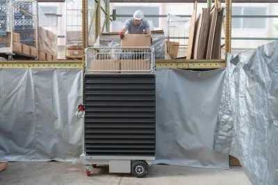 高い位置から荷下ろし可能