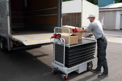 腰を屈めずに積み降ろし