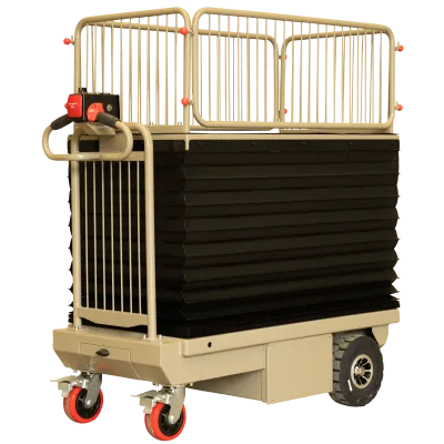 【新品】エネリフター　D1319×W617×H1140　昇降式電動台車　GJ-1014