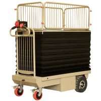 【新品】エネリフター　D1319×W617×H1140　昇降式電動台車　GJ-1014