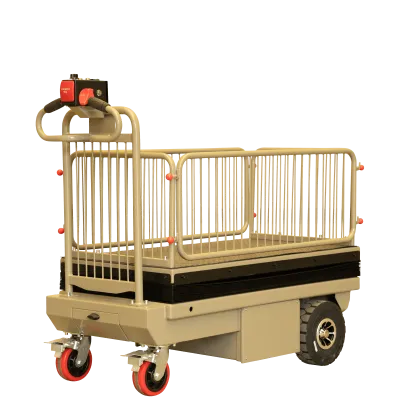 【新品】エネリフター　D1319×W617×H1140　昇降式電動台車　GJ-1014