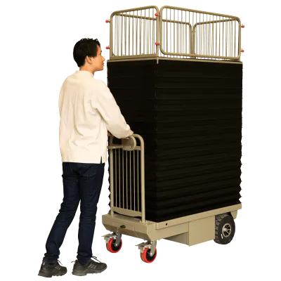 【新品】エネリフター　D1319×W617×H1140　昇降式電動台車　GJ-1014