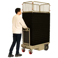 【新品】エネリフター　D1319×W617×H1140　昇降式電動台車　GJ-1014