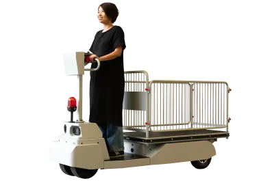 【新品】エネライド 500R　3面柵付き　D2090×W700×H1285　 乗れる電動台車　GJ-1018