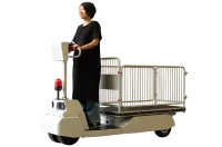 【新品】エネライド 500R　3面柵付き　D2090×W700×H1285　 乗れる電動台車　GJ-1018