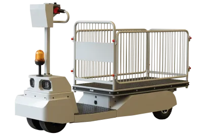 【新品】エネライド 500R　3面柵付き　D2090×W700×H1285　 乗れる電動台車　GJ-1019